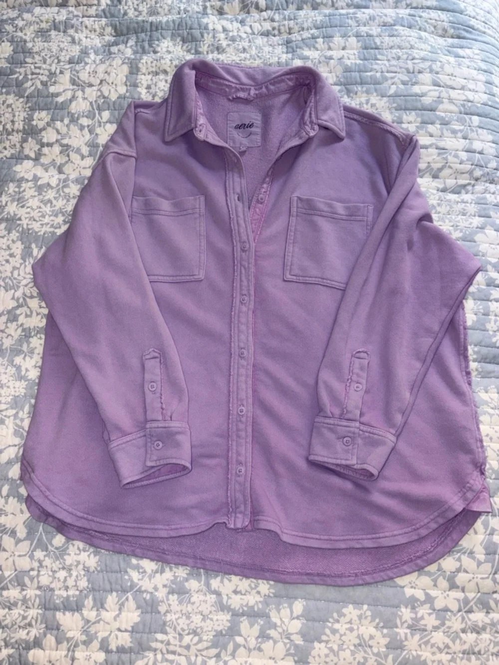 Aerie Purple Shacket - Picture 1 of 2